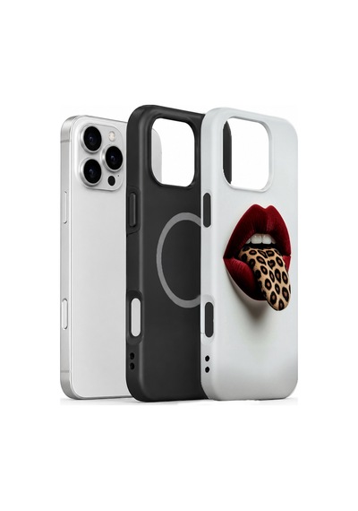 Velvoria Valestra Leopar Dudak Apple Apple iPhone Uyumlu 16 Pro Max Magsafe Koruma Kılıfı Valestra Magline - Leopar Dudak