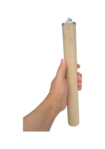 Vixpet Venty Büyük Papağan Tüneği 30 Cm 36 Mm / Doğal Ahşap Kuş Tüneği