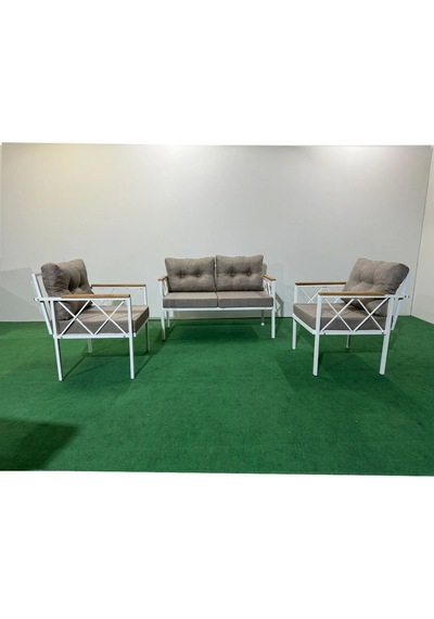 2+1+1 Beyaz Profil Balkon-bahçe-kafe- Çay Seti-koltuk Takımı-oturma Grubu-ofis Koltuğu Cappuccino 2+1+1 Beyaz Profil Balkon-bahçe-kafe- Çay Seti-koltuk Takımı-oturma Grubu-ofis Koltuğu Cappuccino