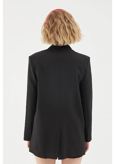 Quzu Siyah Kadın Blazer Ceket 50873