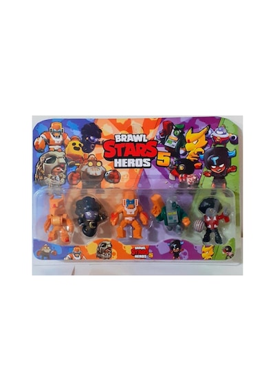 Brawl Star 5 Li Figür Set Oyuncak 6 Cm