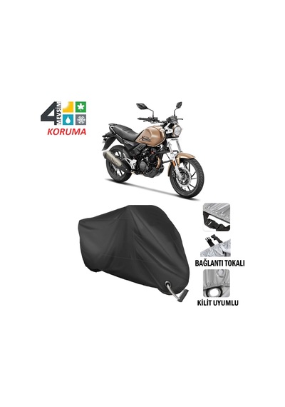 Hero Xpulse 200T Motosiklet Brandası ( Kilit Uyumlu - Siyah