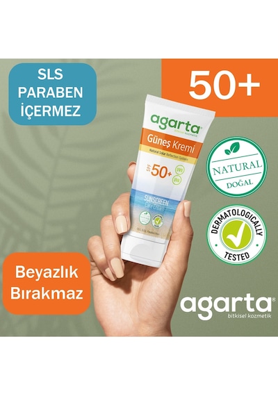 Agarta Doğal Güneş Kremi SPF50+ 100 ML