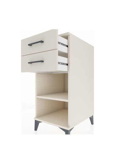 Kronos Komodin Tek Raflı 2 Çekmeceli 44x59x96 Aytaşı-aytaşı Aytaşı
