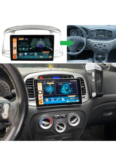 Hyundai Accent Era Android Gps Carplay 8+256 Gb Kamera + Çerçeve 2006-2012 Yazılımsal 9"