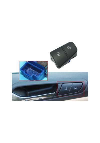 Vager Passat B6 2011 Merkezi Kilitleme Kilit Düğmesi Tuşu Butonu 3c0962125b