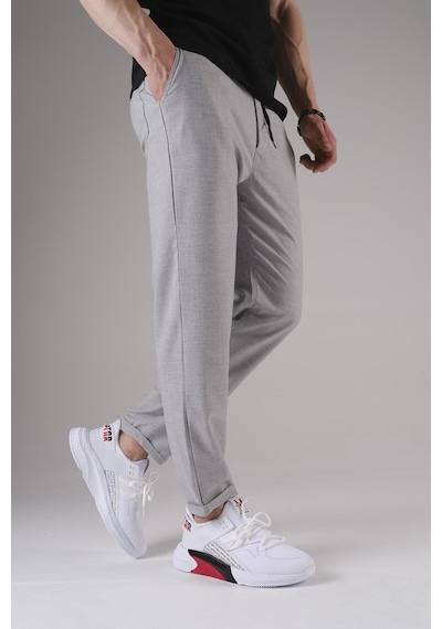 Oksit Joy Erkek Beli Lastikli Duble Paça Erkek Jogger Pantolon