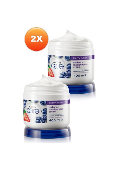 Avon Care Yaban Mersini ve Çilek Özlü El Yüz ve Vücut Kremi 2 x 400 ML