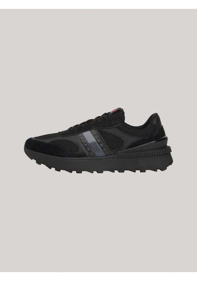 Tommy Hilfiger Erkek Renk Bloklu Siyah Sneaker Siyah