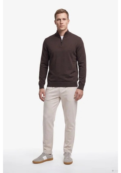 Nautica Erkek Kahverengi Regular Fit Triko-24770