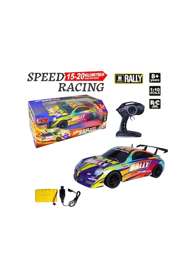 Ralli Arabası: Uzaktan Kumandalı Full Fonksiyon , 2.4ghz , Şarjlı , 1:10 , Kutu Ölçüsü : 55 Cm Yeşil