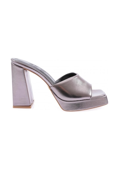 Dgn 668-2164-23y Kadin Platform Yüksek Topuk Terlik 668-2164-R13773 Platin