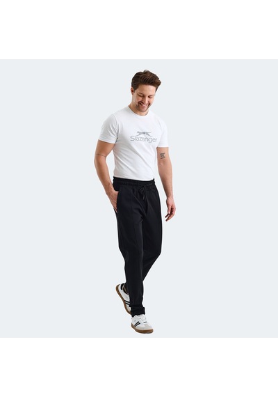 Slazenger VURAL Erkek Cepli Dar Paça Siyah Eşofman Altı