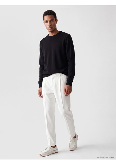 Lcw Vision Siyah Bisiklet Yaka Regular Fit Erkek Triko Kazak