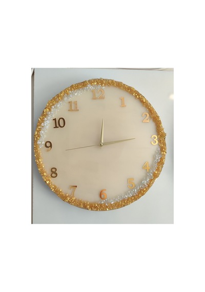 40 Cm Dekoratif Duvar Saati Krem Krem