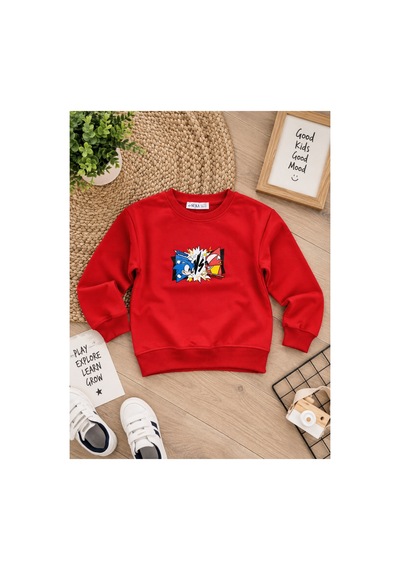 Uğur Bebe Unisex Çocuk Kırmızı Renk Sonic The Hedgehog Baskılı 3 İplik Şardonsuz Sweatshirt Sonic Baskılı %100 Pamuk Bisiklet Yaka Uzun Kollu Kırmızı Kırmızı Uğur Bebe Unisex Çocuk Kırmızı Renk Sonic The Hedgehog Baskılı 3 İplik Şardonsuz Sweatshirt Sonic Baskılı %100 Pamuk Bisiklet Yaka Uzun Kollu Kırmızı Kırmızı