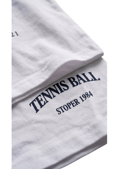 New Kids Kız Takım Çocuk Sıfır Kol Tennis Baskılı Kız Takım -91207 Beyaz