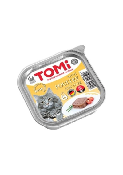 Tomi Kanatlı ve Kaz Ciğerli Pate Yetişkin Kedi Yaş Maması 100 G