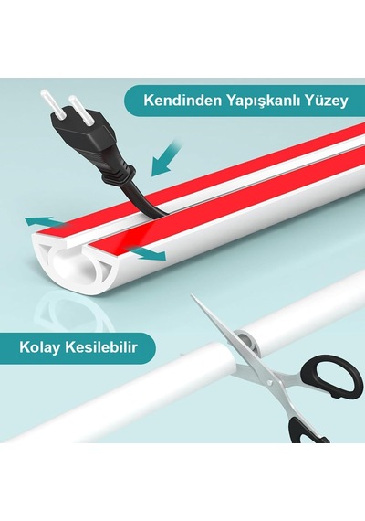 Esnek Kablo Kanalı Krem/gt-kk13