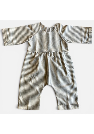 Bebe Çocuk Tulumu Oversize Açık Gri