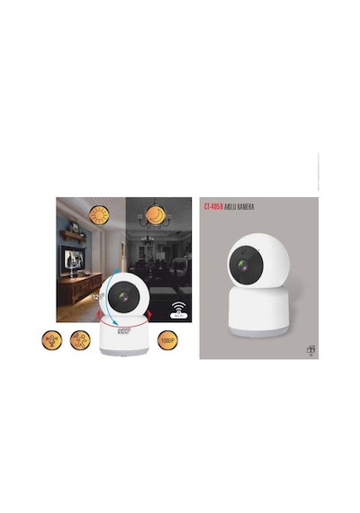 Cata CT-4050 360 Derece Dönebilen Akıllı Ip Kamera(Full HD-1080P)