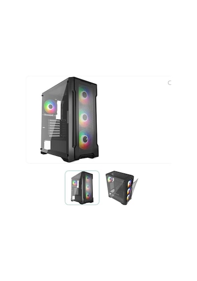 Gamebooster Falcon Gb-a750b 750w 80+ Bronze Usb 3.0 Mesh Argb Atx Mid Tower Gaming Kasa