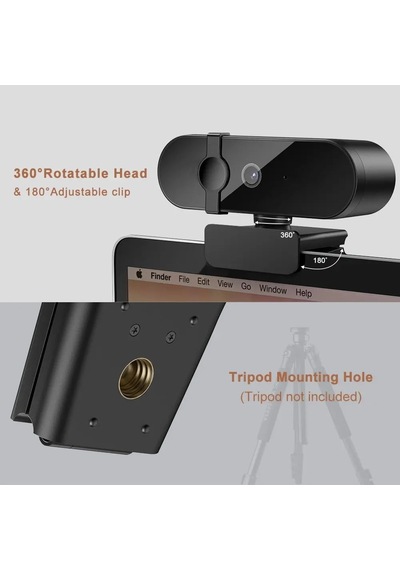 Webcam 4k Konferans Kamera Gizlilik Bandı Dahili Mikrofon Chat Görüntülü Sohbet Yayın Kamerası