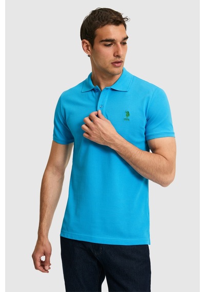 U.s. Polo Assn. Erkek Kobalt Tişört Basic 50322304-vr077
