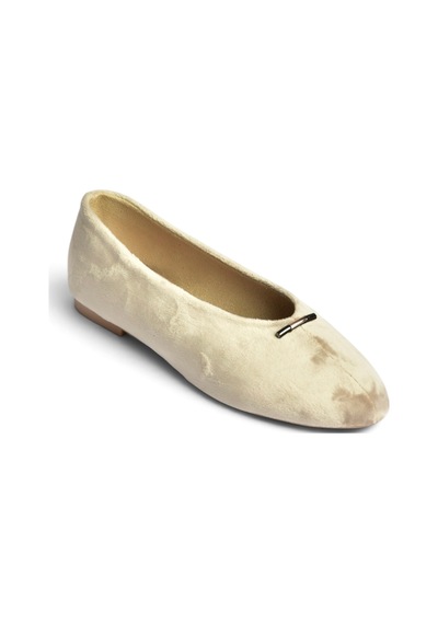 Fox Shoes Z820704102 Vizon Süet Toka Detaylı V Kesim Babet