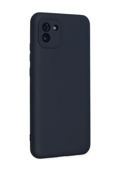 Samsung Galaxy A03 Kılıf Nano İçi Kadife Silikon - Lacivert