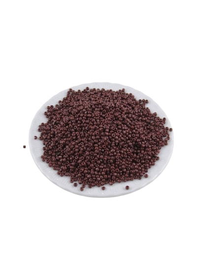 08 Kum 3 Mm Kaplama Kahverengi Boncuk 100 Gr 6000 Adet
