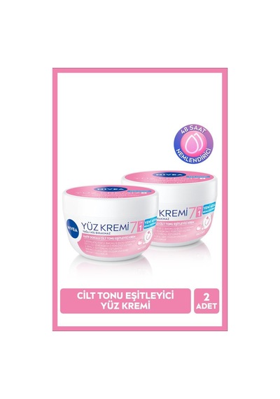 Cilt Tonu Eşitleyici Yüz Kremi 100ml, Spf15 Güneş Koruyucu, Nemlendirici, Leke Karşıtı, X2 Adet