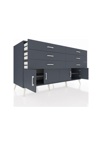 Kronos Konsol 2 Raflı 6 Çekmeceli 4 Kapaklı 176x59x99 Antrasit-an Antrasit-antrasit Kronos Konsol 2 Raflı 6 Çekmeceli 4 Kapaklı 176x59x99 Antrasit-an Antrasit-antrasit