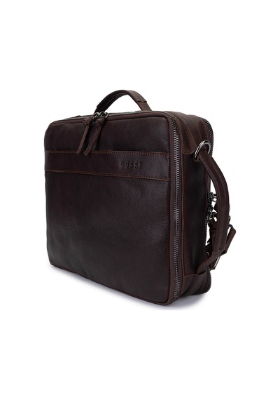Bruno Shoes Bruno Rossi Bag Erkek Hakiki Deri Kahverengi Sırt Çantası 1048 331 Erk Canta Sk24-25 Coffee Kahverengi