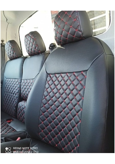 Fiat Pratico 2+1 Araca Özel Deri Oto Koltuk Kılıfı (493099459)