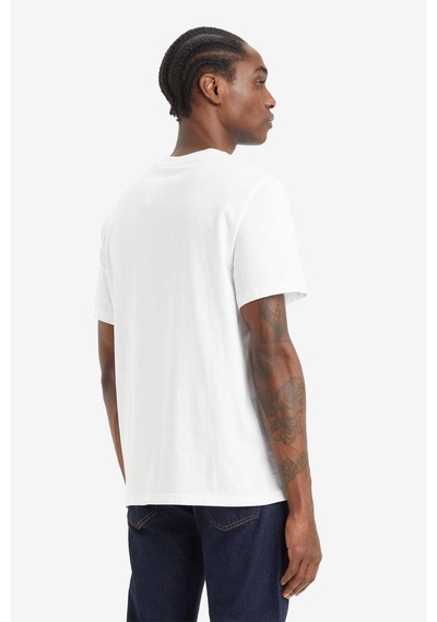 Relaxed Fit Headline Logo Beyaz T-shirt A2082-0253-4719 Beyaz