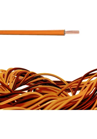 1x2.5 Mm2 Sıaf 14 Awg Yumuşak Silikon Kablo 3 Metre - Turuncu