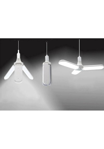 Helios Beyaz 3 Kollu Katlanabilir Pervane Led Ampul Pra-1192279-8