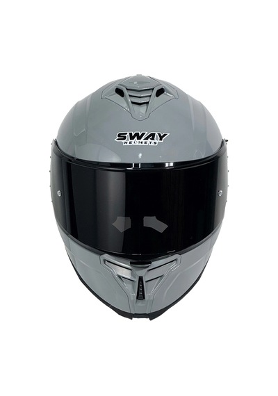 Sway SW 867 Siyah Camlı Kapalı Motosiklet Kaskı Nardo Gri