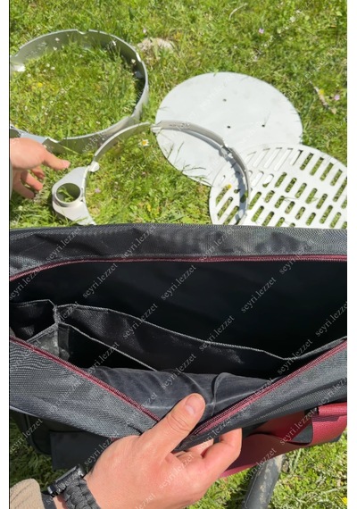 Bravon Outdoor Em As Katlanabilir Paslanmaz Kamp Mangalı Yuvarlak 3 Mm