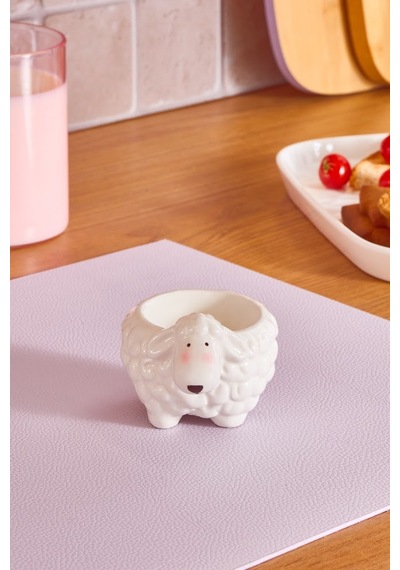 Karaca Sheepy Yumurtalık 8 Cm Beyaz