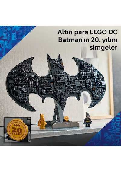 LEGO® DC Batman™: Batman Logosu 76330 – 12 Yaş Üzeri Çocuklar için Minifigür İçeren Yaratıcı Oyuncak Yapım Seti  (678 Parça)