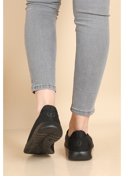 Black Sea 575 Siyah Unisex Spor Babet Ayakkabı Siyah