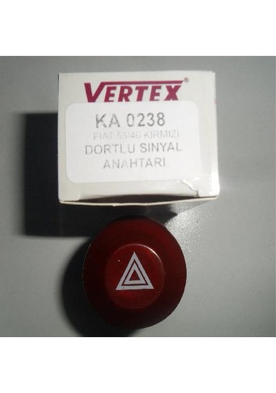 Dörtlü Sinyal Flaşör Anahtar Fiat 55/46 Kırmızı Şapkalı 956.613.124.00 An0238