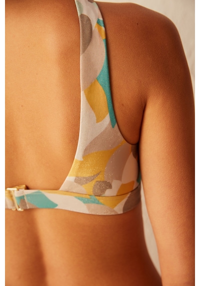 Penti Çok Renkli Merry Desenli Halter Bikini Üstü