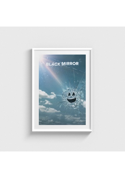Black Mirror Dizi Posteri Tablo Çerçeveli Poster Duvar Dekorasyonu Beyaz Çerçeveli Tablo Beyaz Çerçeveli Tablo Dn11d499beyaz