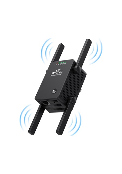 300 Mbps Wifi Sinyal Güçlendirici Siyah Router Kablosuz Ağ Genişletici Cihaz