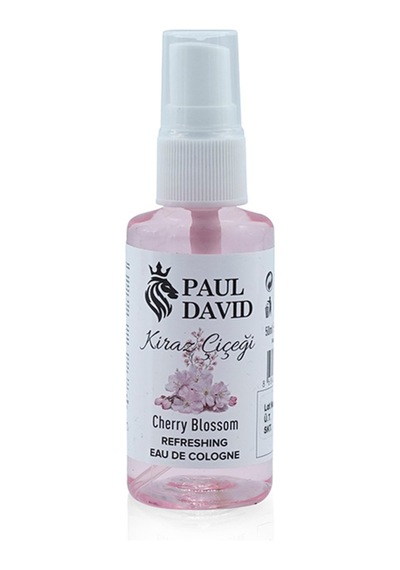 Paul David Çanta Cep Boy 50ml 80 Kolonya Kiraz Çiçeği, Limon, Buz, 3'lü Set