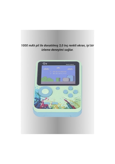 G5 Game Box Retro Mini Oyun Konsolu - 500 Dahili Oyun Yeni Nesil