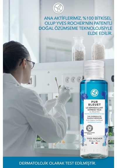 Yves Rocher Tüm Ciltler, Çift Fazlı/yoğun Makyaja Özel, Rahatlatıcı Göz Makyaj Temizleyici-pur Bleuet-100ml 76255354
